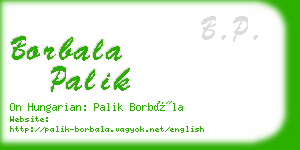 borbala palik business card